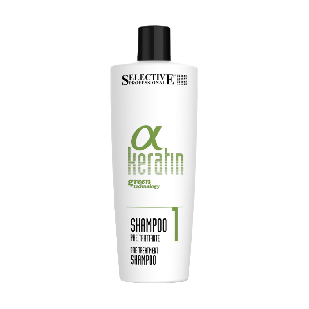 Шампунь для волосся Selective Professional Alpha Keratin 1 Pre-Treatment Shampoo, 500 мл